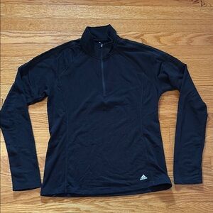 Adidas Black Golf Quarter-Zip Performance Top
